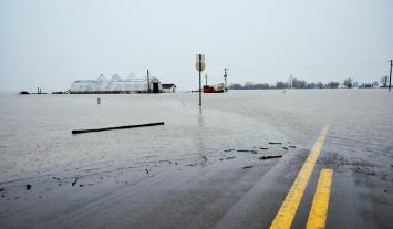 Flooded road