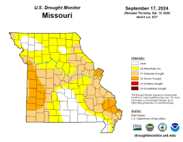 Missouri drought map