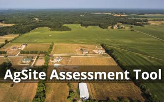 Aerial photo of farmland