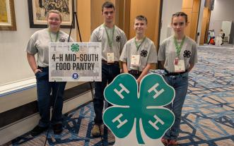 From left, Julia Gierer, Colby Anderson, Isaac Anderson and Lydia Anderson.