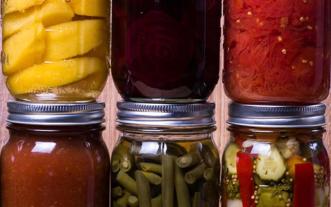 Food in canning jars