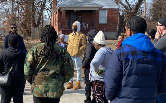 Community members in St. Louis