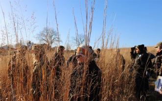 Women in a farm field