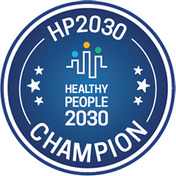 Healthy People 2030 Champion badge