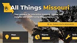 All Things Missouri web front.