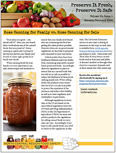 Preserve it Fresh, Preserve it Safe newsletter, Jan/Feb 2024