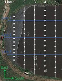 Satellite view of a lagoon grid - EQ393 cover image