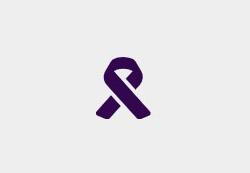 Purple ribbon symbol
