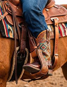 Boots in stirrups. Cover thumbnail for G2882