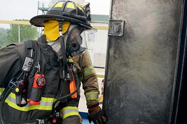 Fire fighter training for live fire skills.