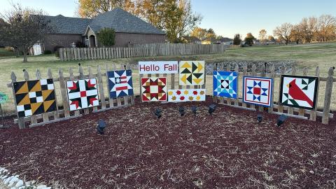 art on fence