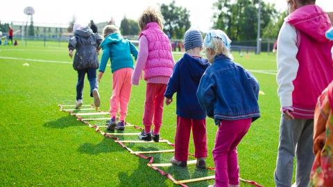 Children playing outdoor activity