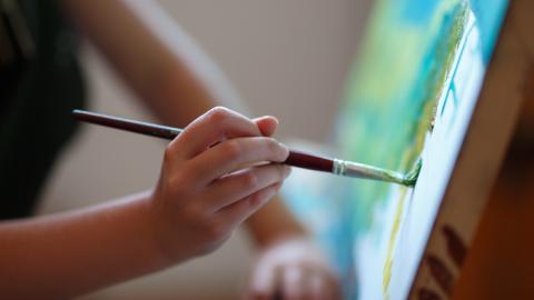 person painting