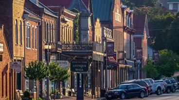 Downtown Hermann, Missouri.