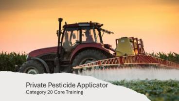 Private Pesticide Applicator