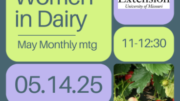 Flyer for Women in Dairy May Monthly Meeting