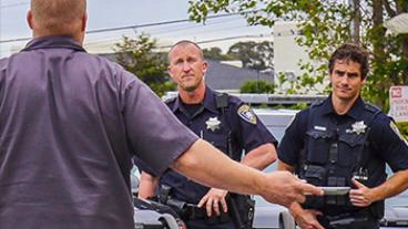 police speaking to suspect