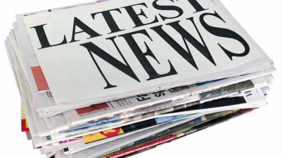 Stack of newspapers