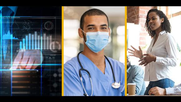 tableau of doctor, presenter, reasearcher