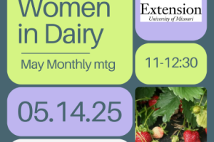 Flyer for Women in Dairy May Monthly Meeting