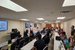 Youth sitting together during the Youth Empowerment Summit