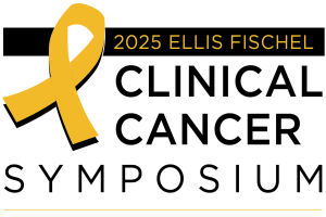 Clinical Cancer Symposium logo with gold ribbon