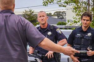 police speaking to suspect