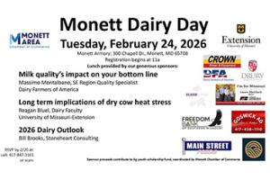Monett Dairy Day flyer, Feb. 24, 2026