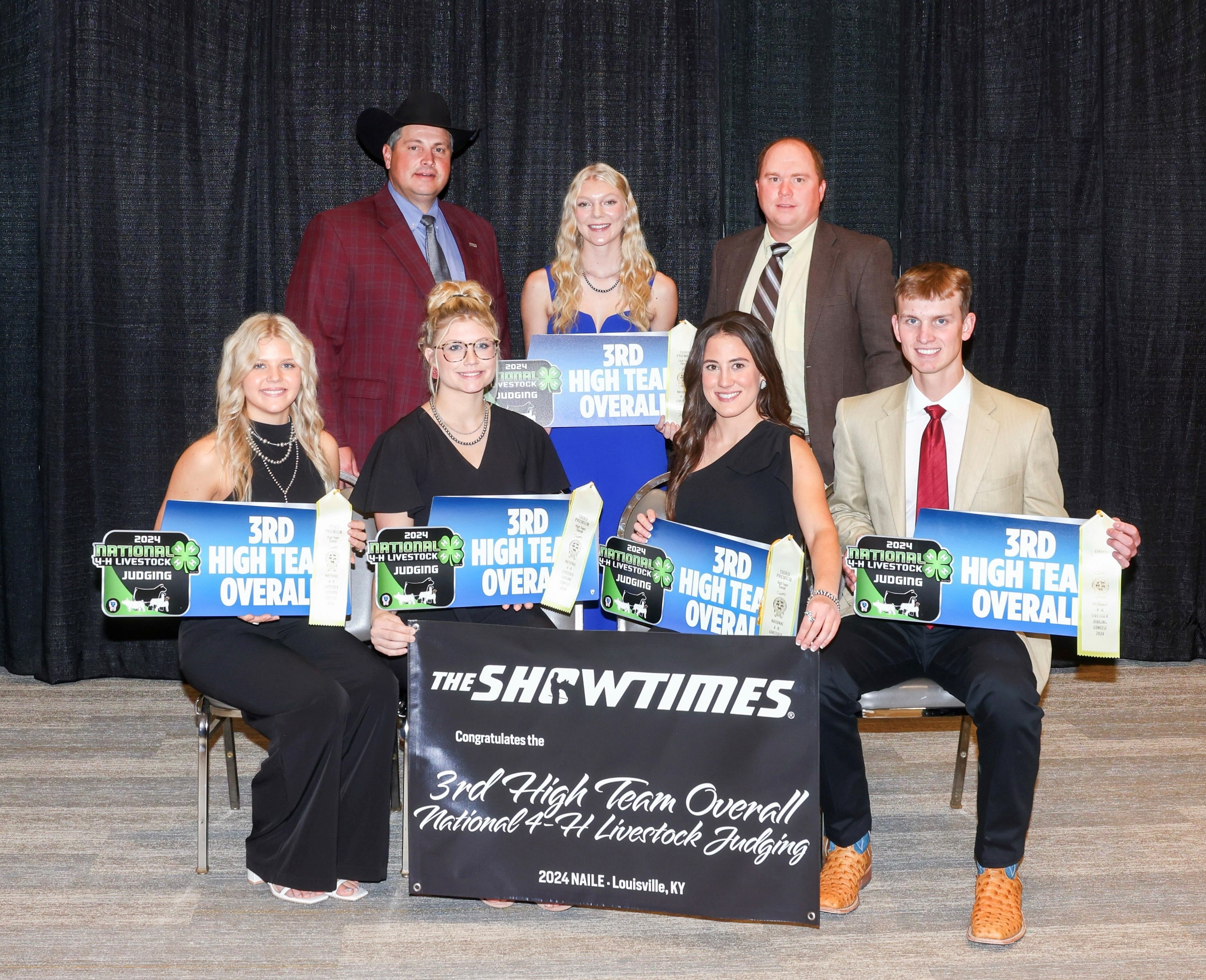 Missouri 4-H livestock judging team.