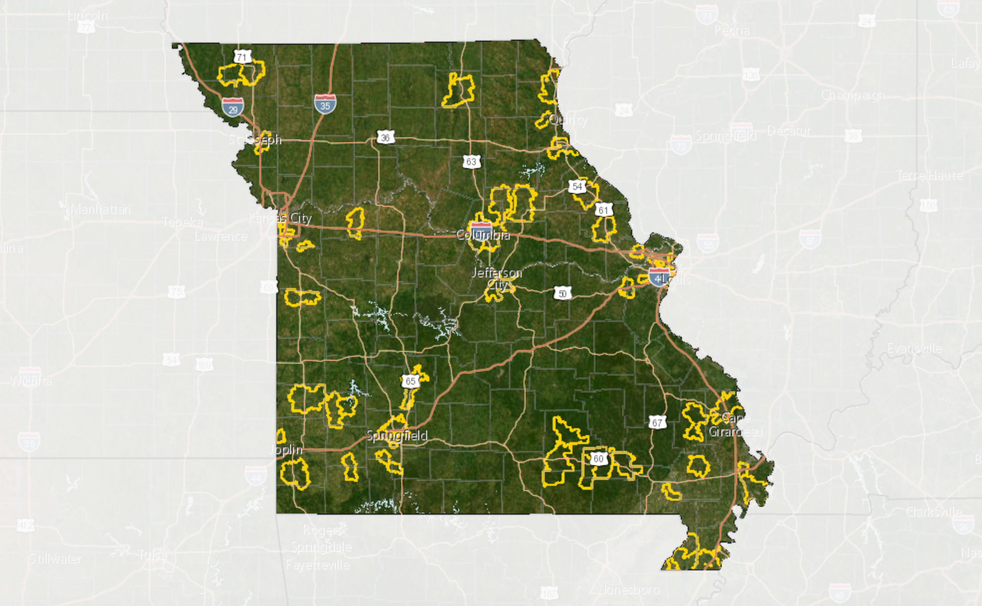 Story Map explores broadband across - CIAC Focus Group Study Sample Areas 