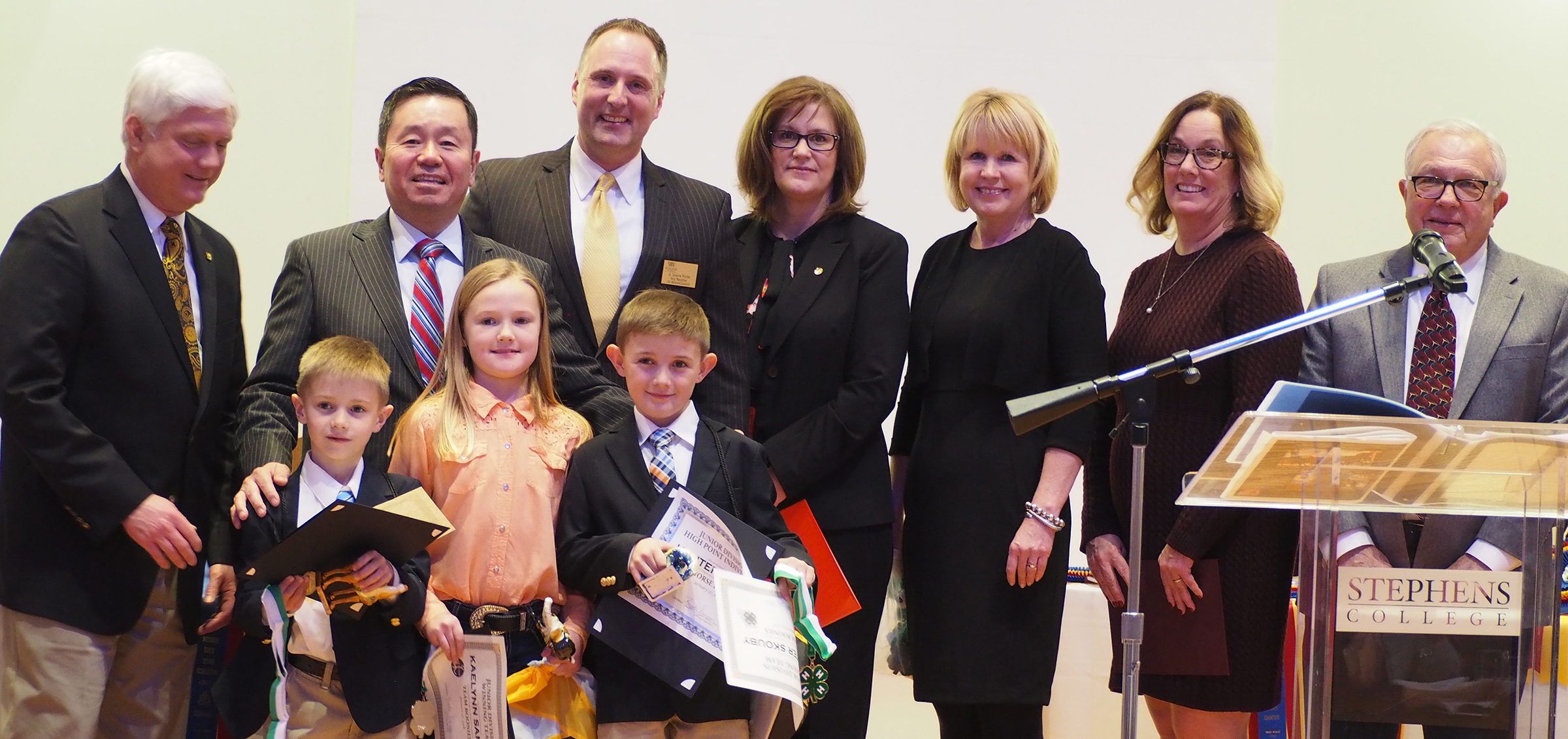 Front row, from left: Three of the winning junior division team members from Boone County 4-H--Cooper Skouby, Kaelynn Samuels, Hunter Skouby.Photo courtesy Janet Thompson