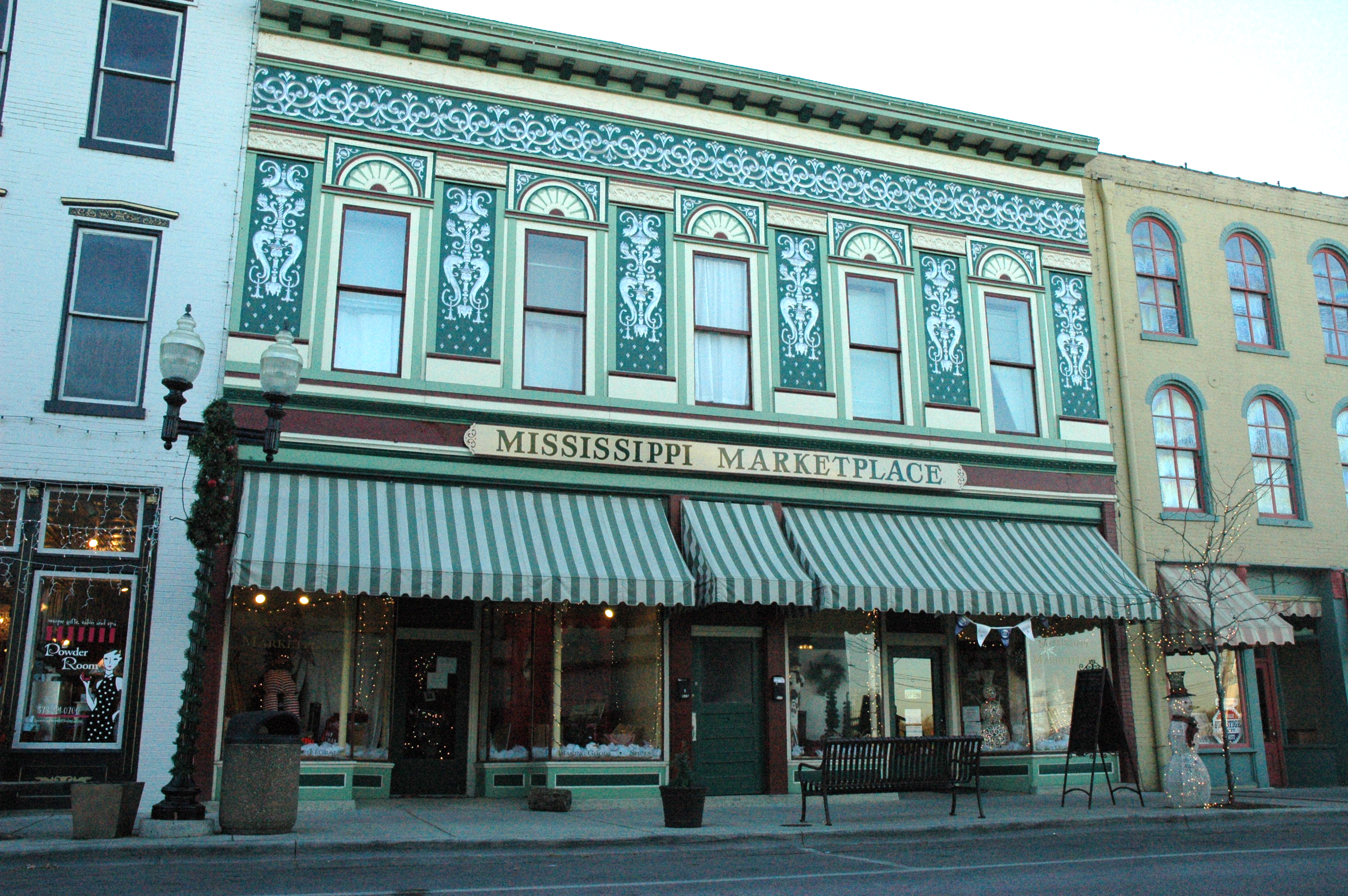 Mississippi Marketplace in downtown Hannibal offers a variety of unique food and gift items. Owner Linda Studer credits her 4-H experiences with helping her learn skills that have made the business successful. Photo by Linda Geist